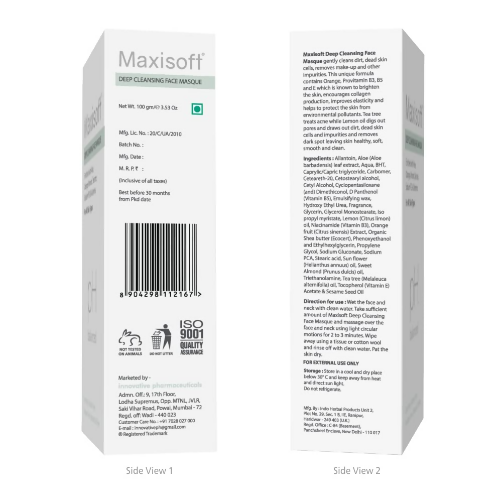 Maxisoft Deep Cleansing Masque | Grocsy