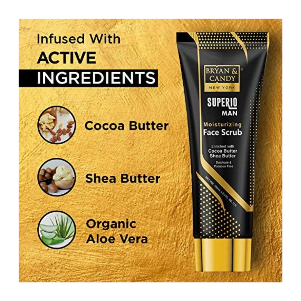 Bryan & Candy Superio Man Moisturizing Face Scrub | Grocsy