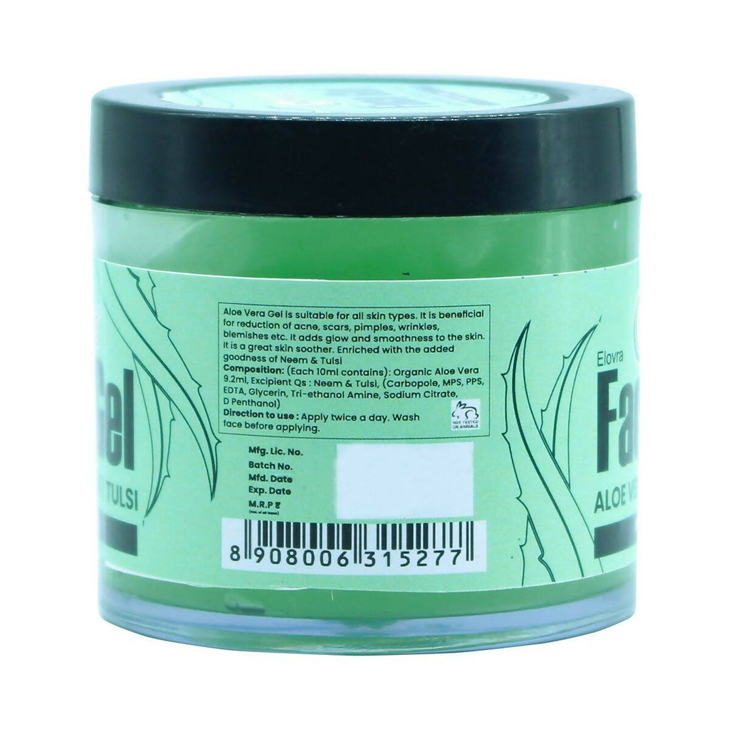 Nutriorg Aloevera Face Gel with Neem & Tulsi | Grocsy