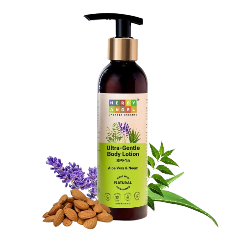 Herby Angel Ultra Gentle Body Lotion with SPF 15 for Babies & Kids | Grocsy