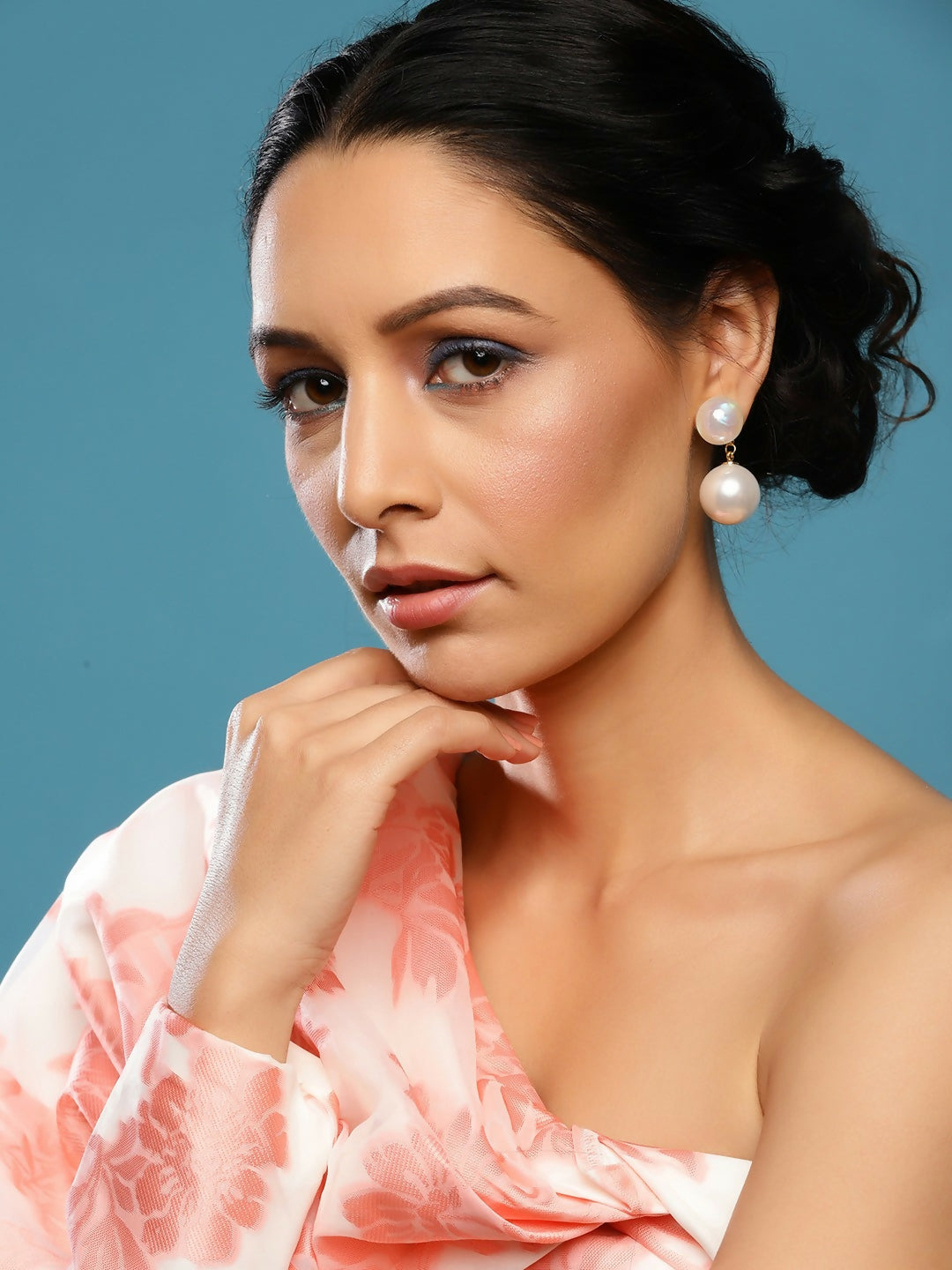 Duet Pearl Earrings- Ruby Raang | Grocsy