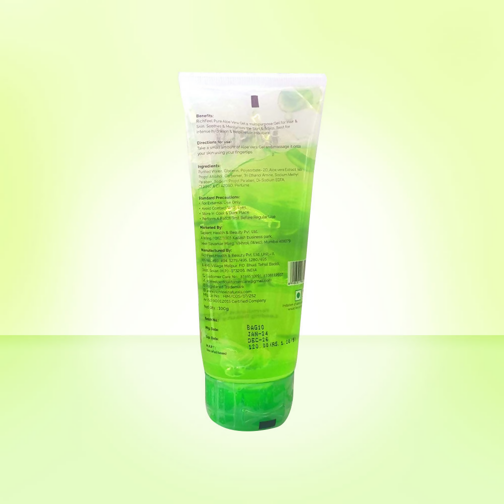Richfeel Pure Aloe Vera Gel For Face Skin & Hair | Grocsy