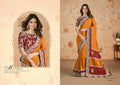Floral Embroidery Saree with Heavy Embroidery Border - Mohmanthan Dakshika | Grocsy
