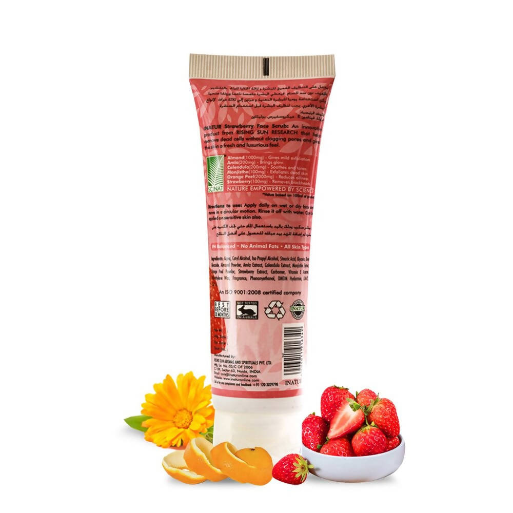 Inatur Strawberry Face Scrub | Grocsy