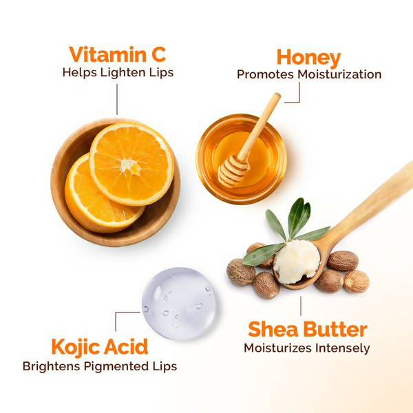 Mamaearth Vitamin C Moisture Therapy Lip Balm SPF 50 with Vitamin C & Honey For Lip Lightening | Grocsy