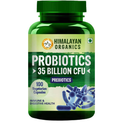 Himalayan Organics Probiotics 35 Billion CFU Prebiotics Vegetarian Capsules | Grocsy