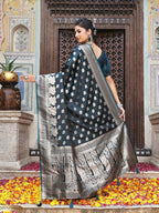 Shree Shyam Fashion Tarquice Silk Saree | Grocsy