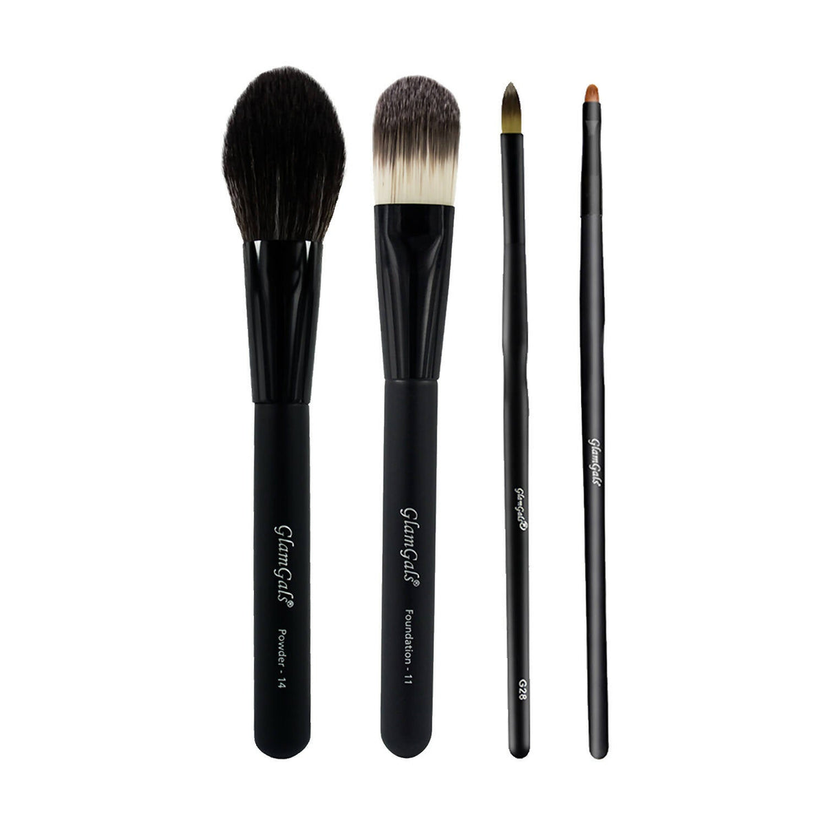 Glamgals 04 Pcs Brush Set - Black | Grocsy