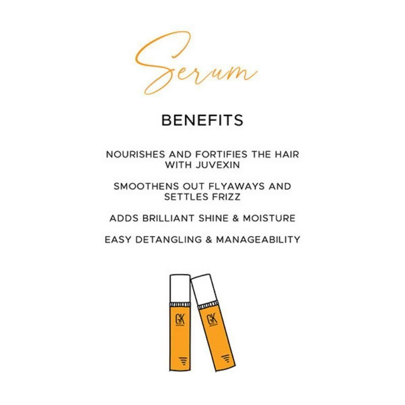 GK Hair Taming Serum With Argan Oil & Juvexin Keratin | Grocsy