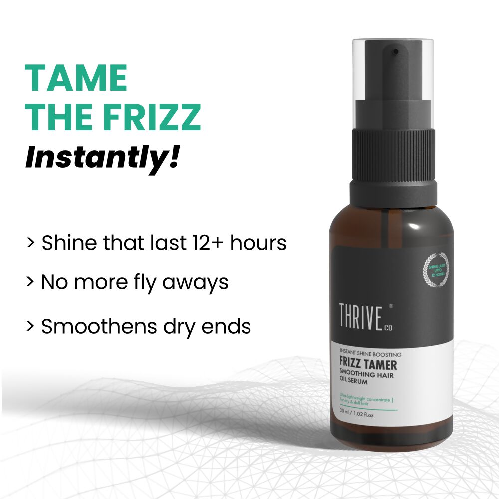 ThriveCo Frizz Tamer Smoothening Hair Oil Serum | Grocsy