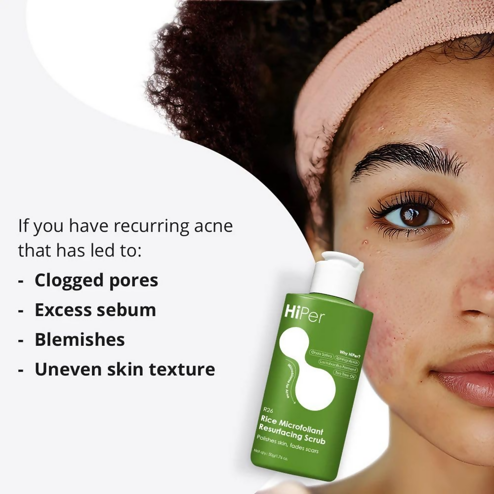 HiPer Skin Rice Microfoliant Resurfacing Face Scrub | Grocsy