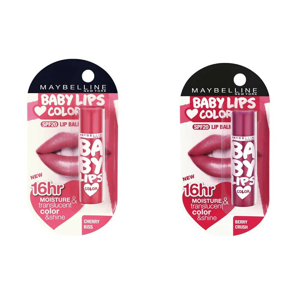 Maybelline New York Baby Lips Lip Balms Cherry Kiss And Berry Crush | Grocsy