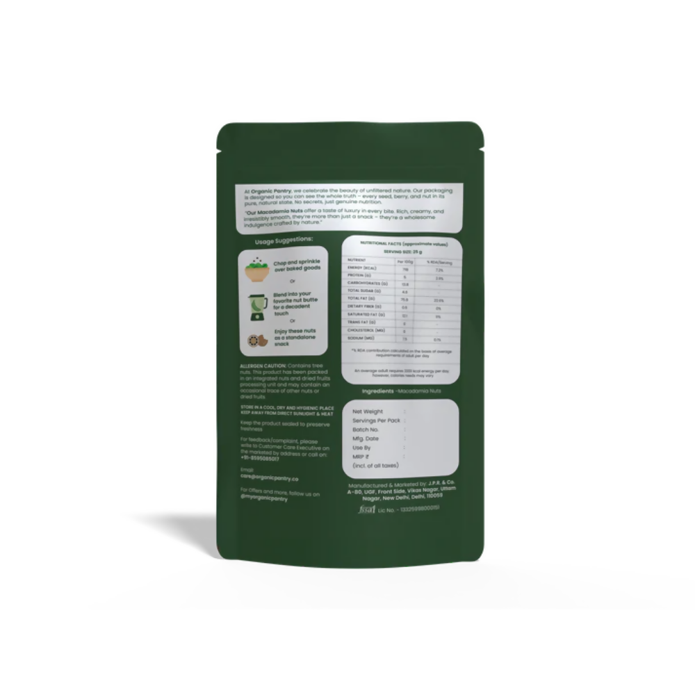 Organic Pantry Macadamia Nuts | Grocsy