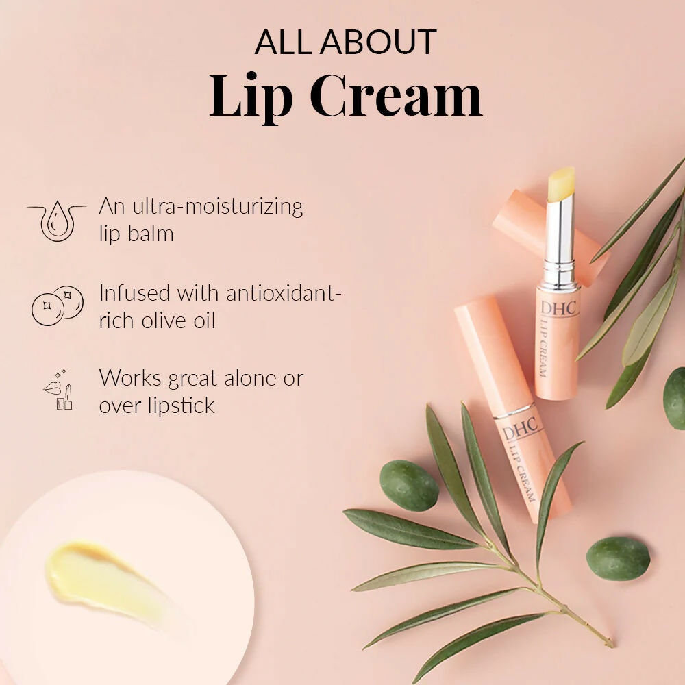 DHC Beauty Lip Cream (Lip Balm) For Dry Chapped Lips - Day Long Moisturizing Lip Mask | Grocsy