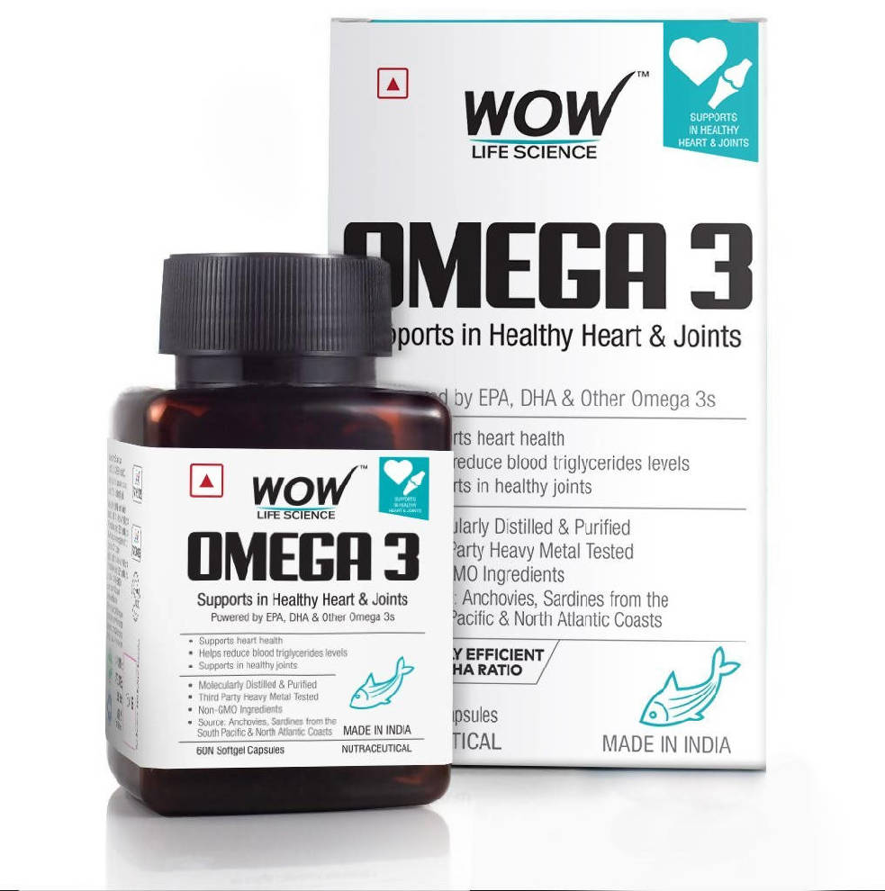 Wow Life Science Omega 3 Capsules | Grocsy