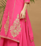 Joban Fashion Pink Georgette Lehenga Set | Grocsy