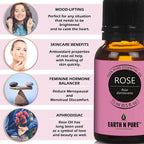 Earth N Pure Rose & Tea Tree Essential Oils | Grocsy