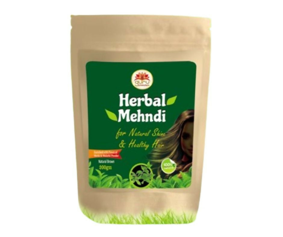 Guru prasadam 100% Herbal Pure Henna | Grocsy