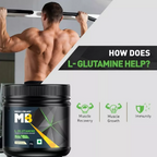 MuscleBlaze L - Glutamine Unflavored | Grocsy
