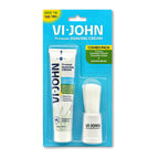 VI-JOHN Dermatologically Tested Premium Purifying Charcoal Shaving Cream With Shaving Brush Enriched with Aloevera & Jojoba Oil Free From Silicone, Paraben & Mineral Oil | Grocsy