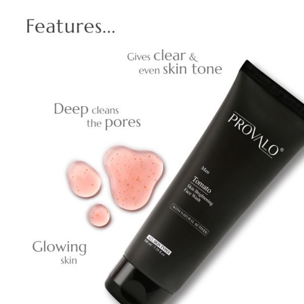 Provalo Tomato Skin Brightening Face Wash For Men | Grocsy