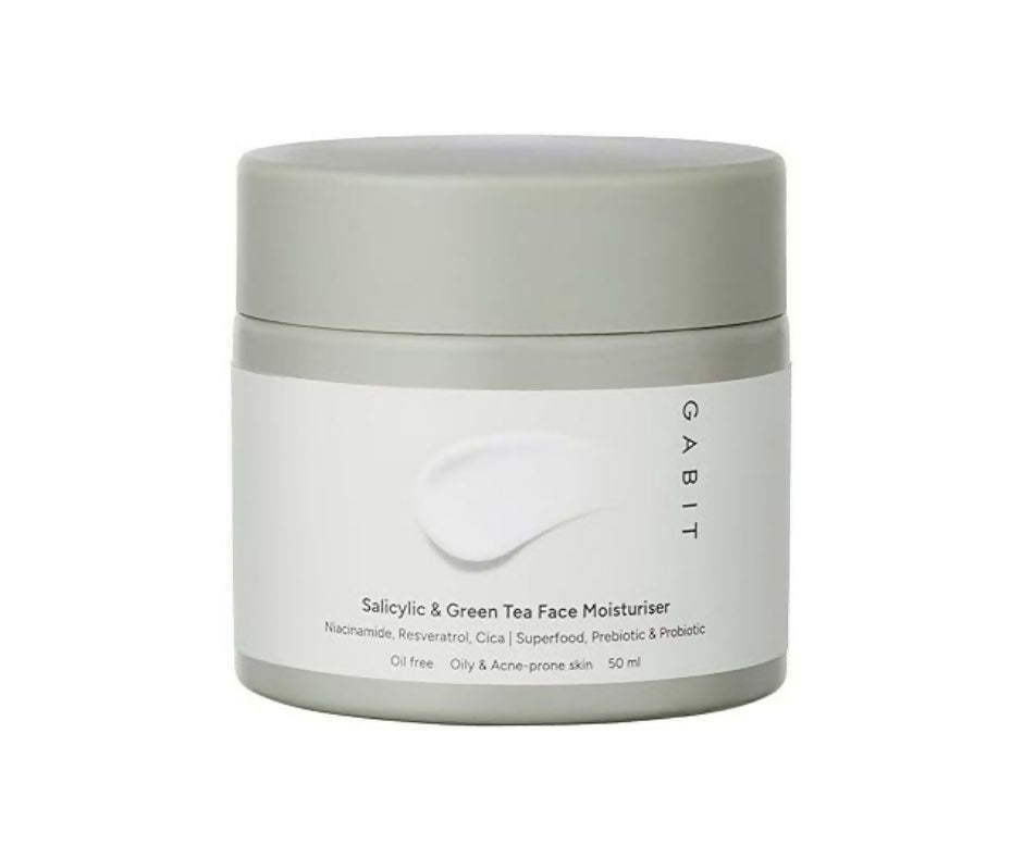 Gabit Salicylic Acid & Green Tea Face Moisturiser For Acne, Blackheads & Open Pores | Grocsy