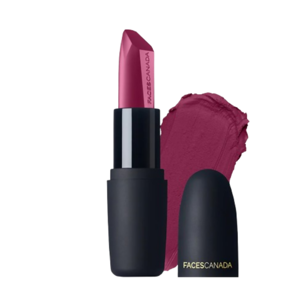 Faces Canada Weightless Matte Finish Lipstick - Hot Plum 24 | Grocsy