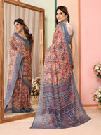 Partywear Designer Grey Kota Doriya Fancy Saree - Dyuti | Grocsy
