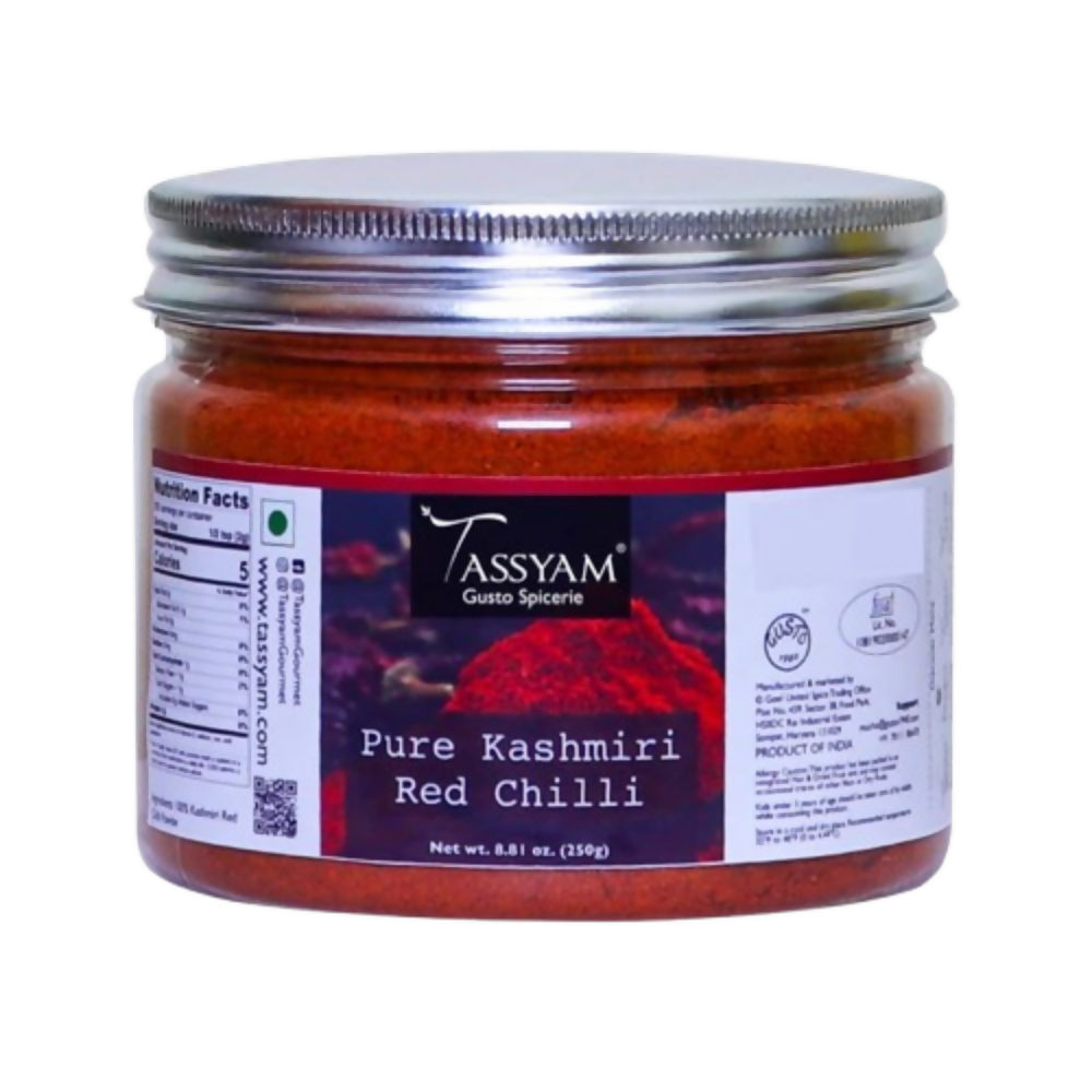 Tassyam Organics Pure Kashmiri Red Chilli Powder | Grocsy