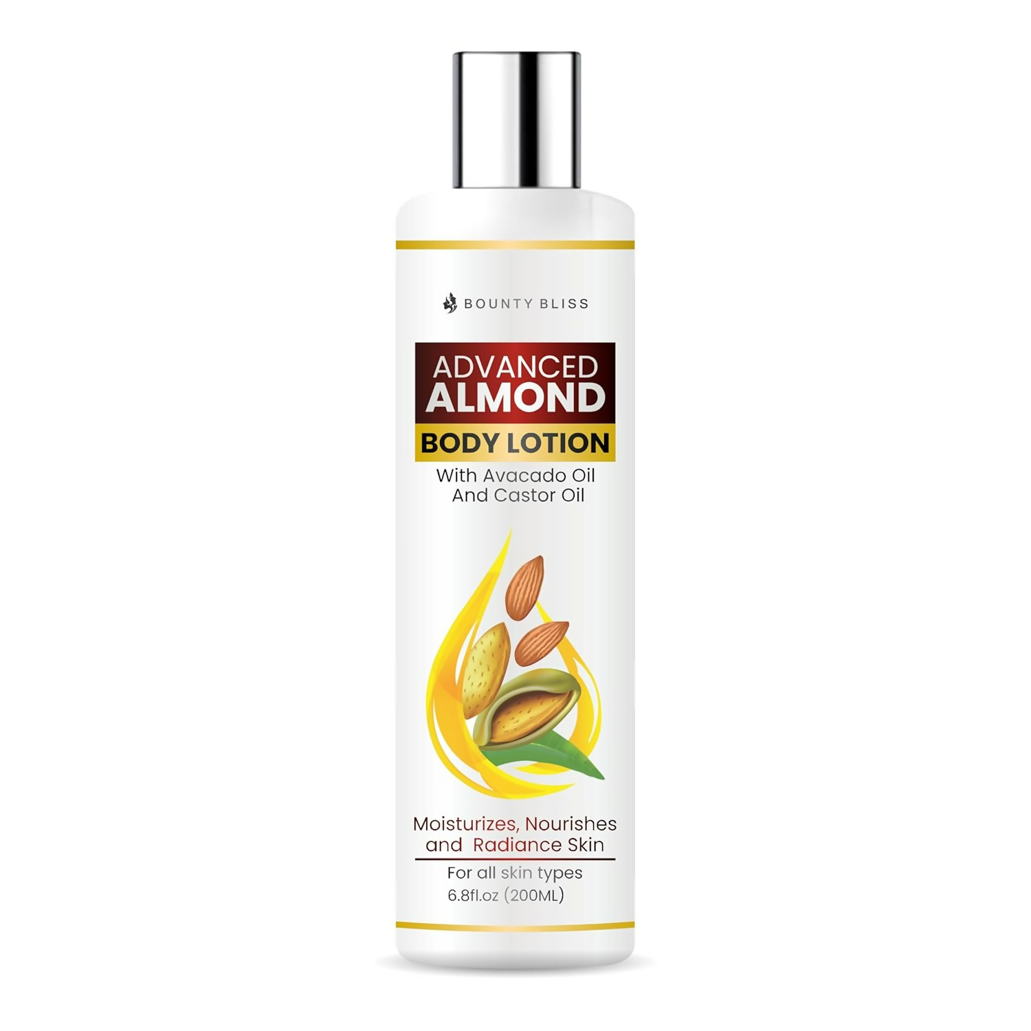 Bounty Bliss Almond Body Lotion - Moisturizing Care For Silky Smooth Skin | Grocsy