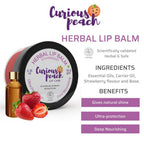 Curious Peach Herbal Lip Balm Strawberry | Grocsy