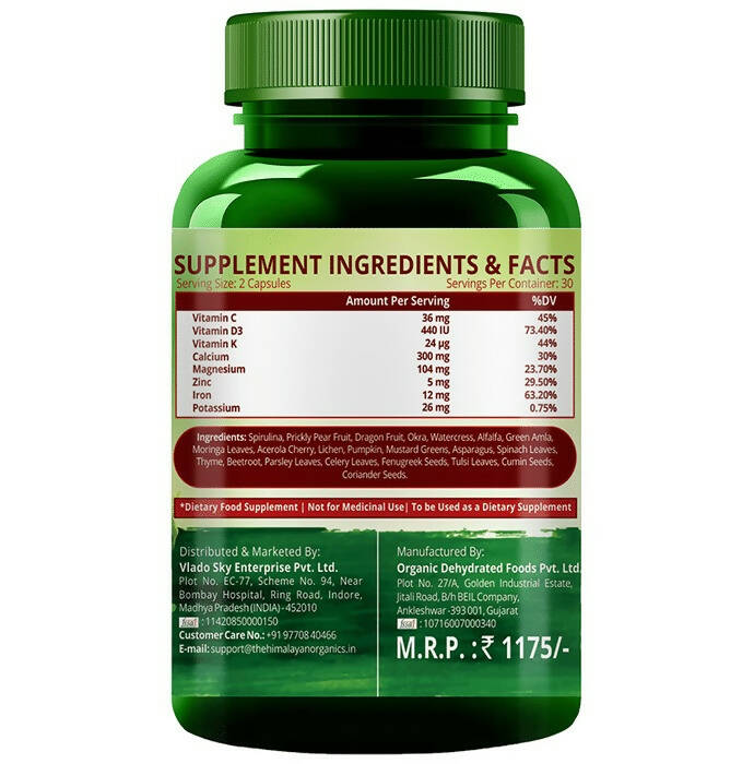 Himalayan Organics Plant Based Bone Strength Capsules | Grocsy