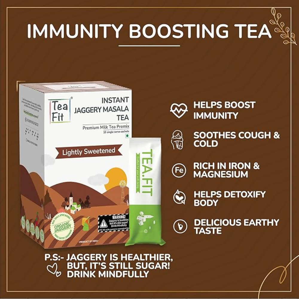 TeaFit Instant Jaggery Masala Tea Premix | Grocsy