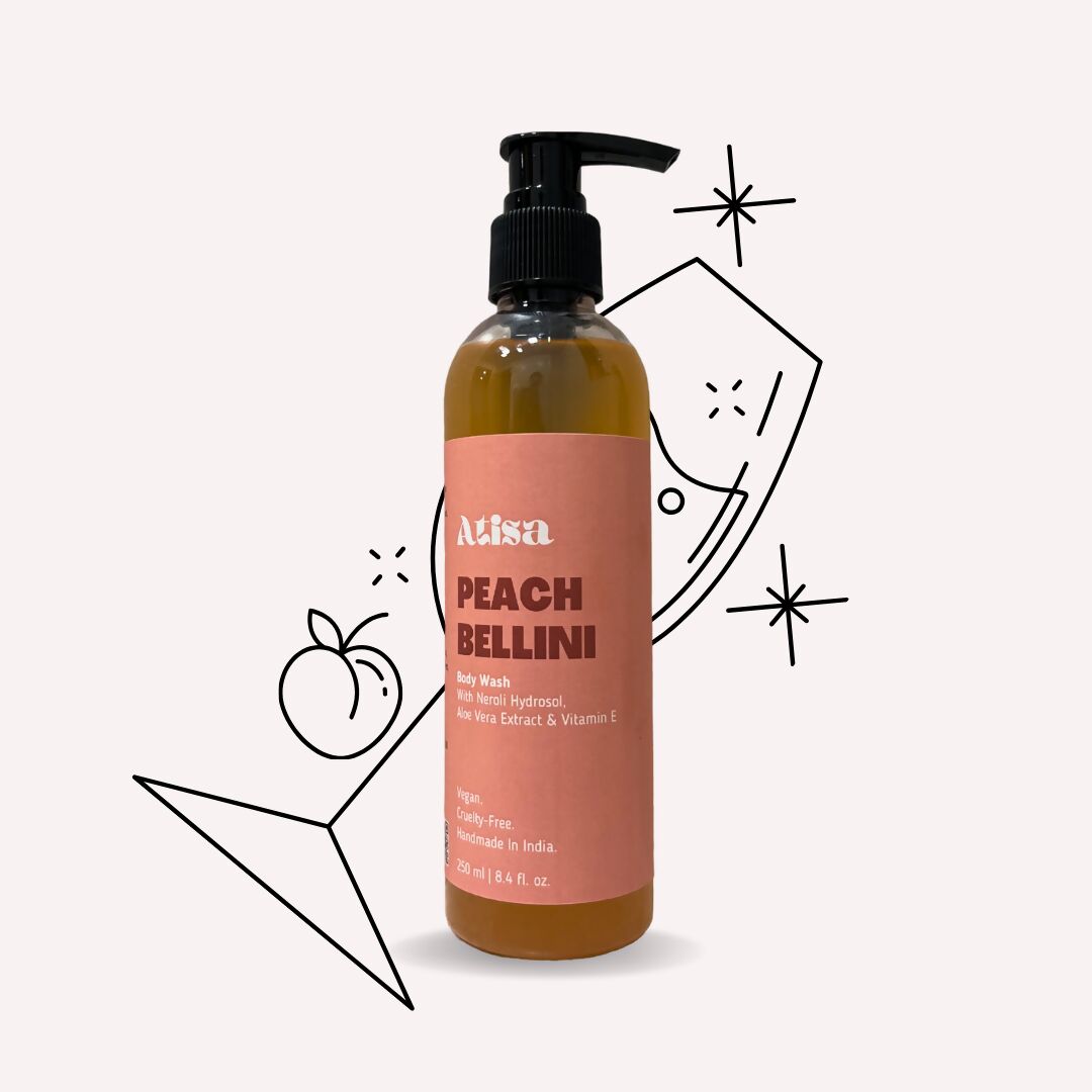 Atisa Peach Bellini Body Wash | Grocsy