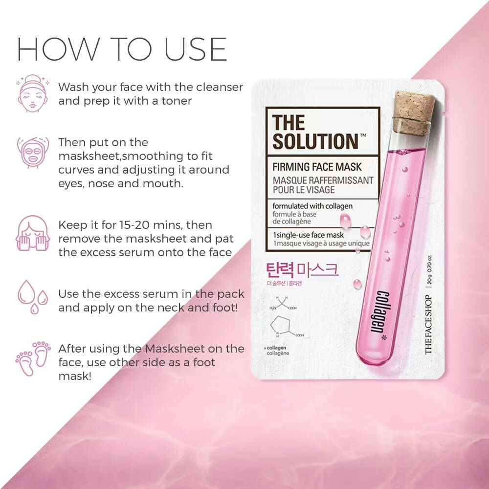 The Face Shop The Solution Firming Face Mask - Korean Skincare | Grocsy