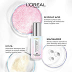 L'Oreal Paris Glycolic Bright Dark Circle Eye Serum With 3% [Glycolic + Vit Cg + Niacinamide] | Grocsy