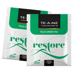 TE-A-ME Restore Tulsi Green Tea Bags | Grocsy