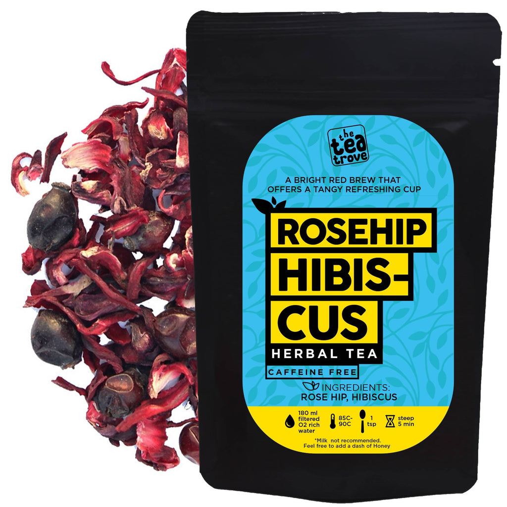 The Tea Trove - Rosehip Hibiscus Herbal Tea | Grocsy