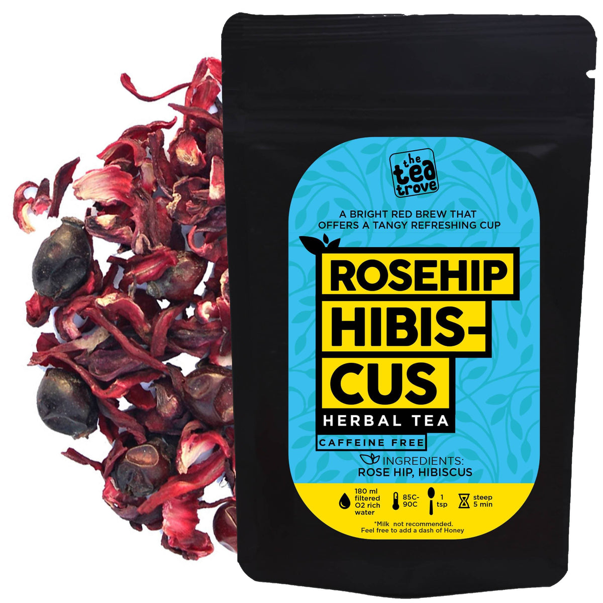 The Tea Trove - Rosehip Hibiscus Herbal Tea | Grocsy