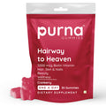 Purna Gummies Biotin Cranberry Flavour Gummies with Vitamin B 12 for Stronger Hair and Nails | Grocsy