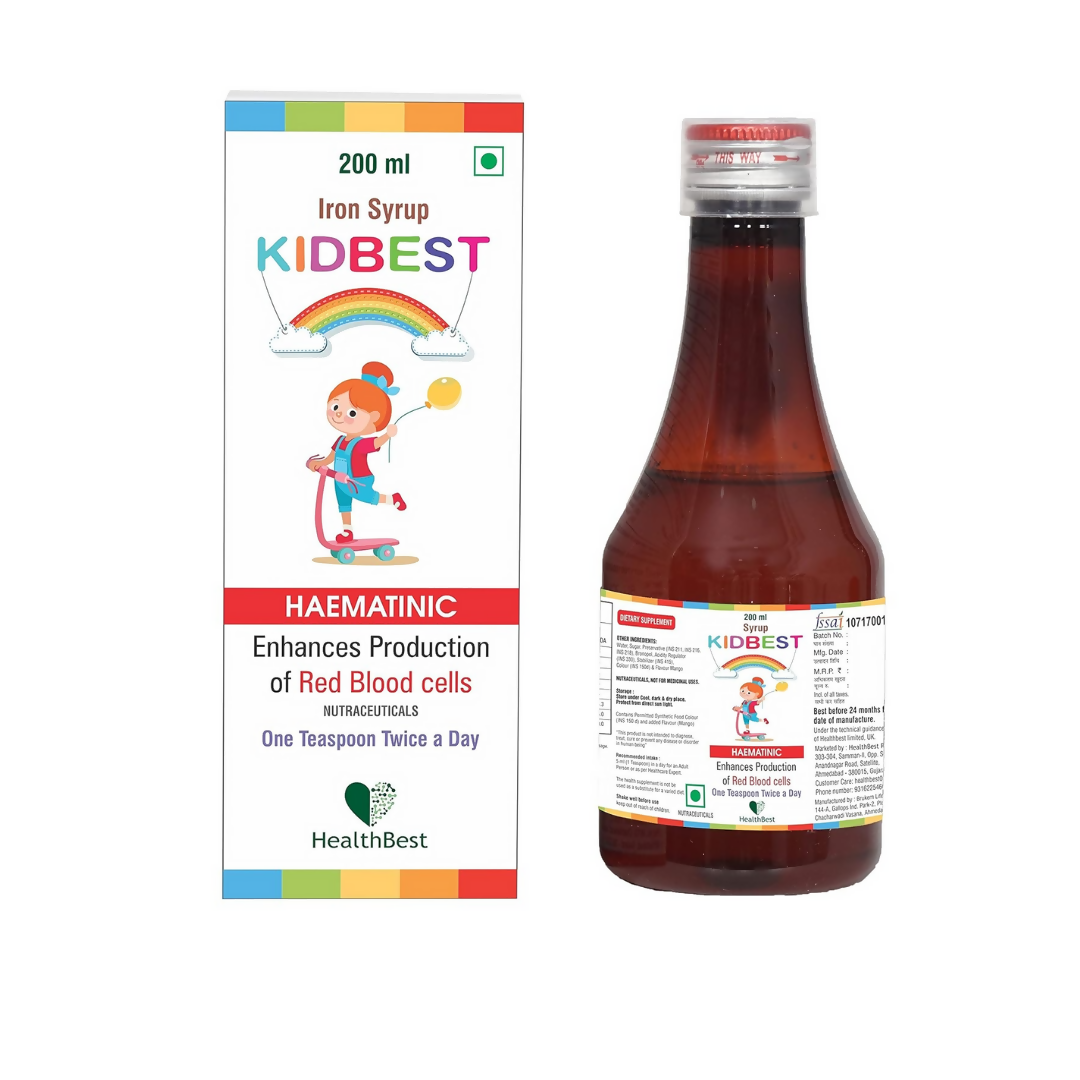 HealthBest Kidbest Iron Syrup | Grocsy