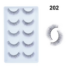 Bronson Professional Pair 6D Long & Natural False Eyelashes - 202 | Grocsy