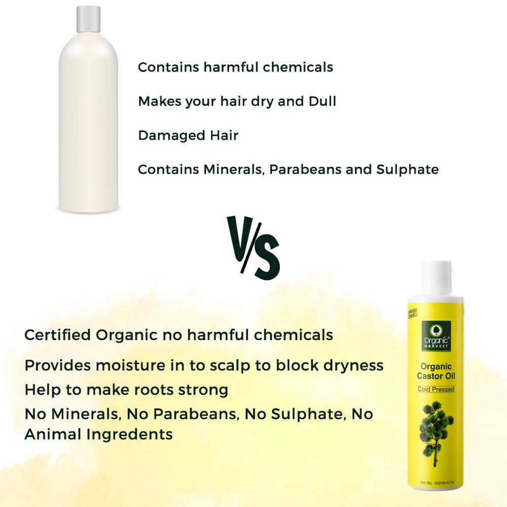 Organic Harvest Cold Pressed Organic Castor Oil | Grocsy
