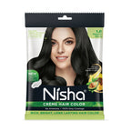 Nisha Creme Hair Color for Women - Natural Black | Grocsy