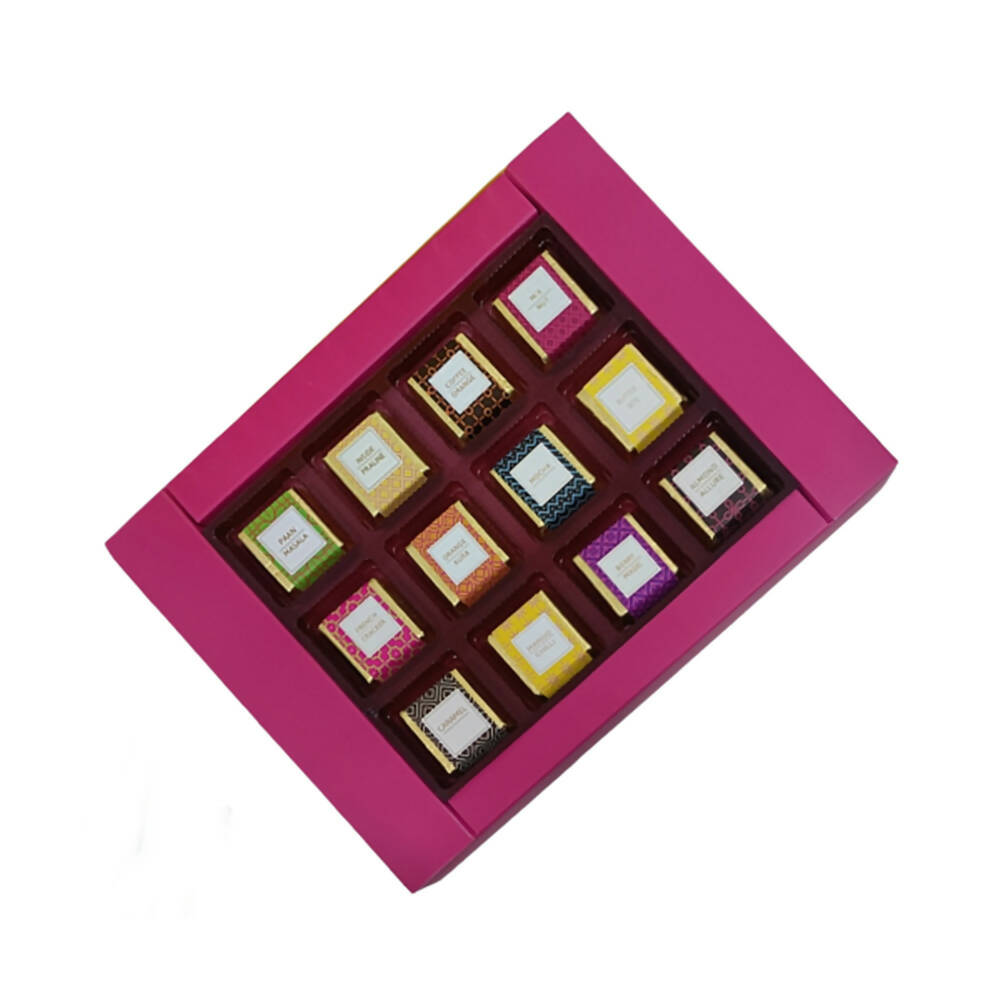 Dibha Ruchoks Assorted Chocolate Gift Pack (12 Assorted Chocolates) | Grocsy