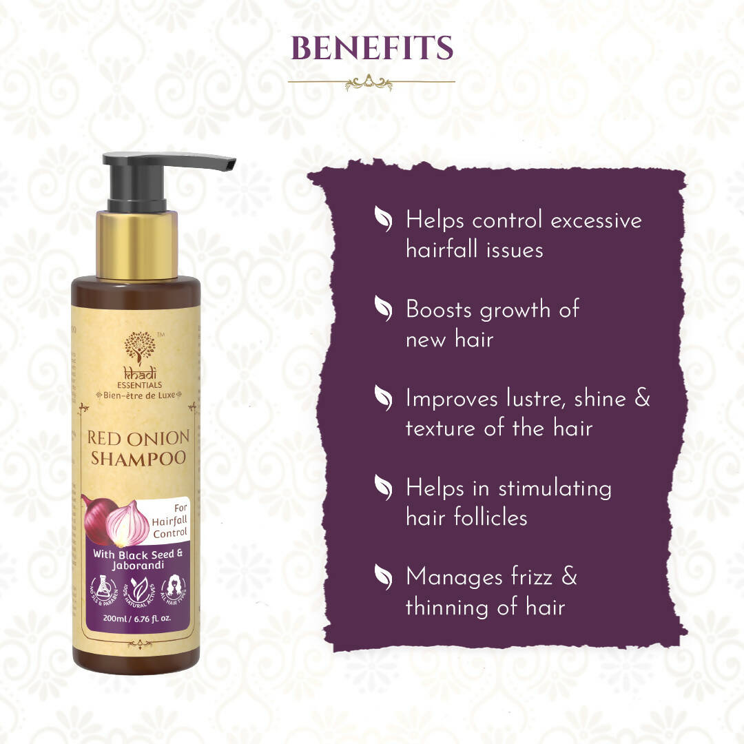Khadi Essentials Onion Shampoo | Grocsy