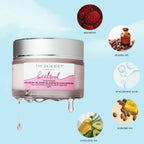 The Skin Diet Company Beetroot Moisturiser Lightweight, Non-Greasy - Dry/Oily Skin + Hyaluronic Acid | Grocsy