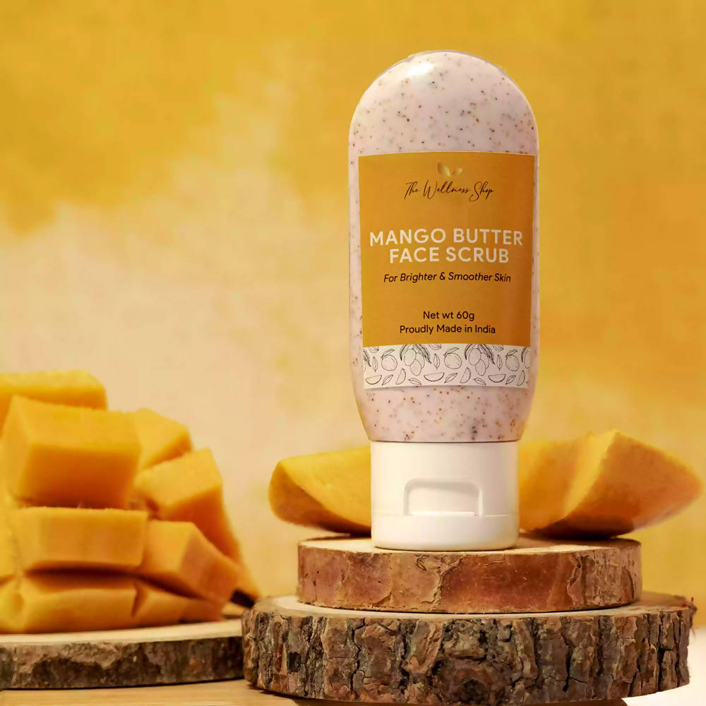 The Wellness Shop Mango Butter Face Scrub | Grocsy