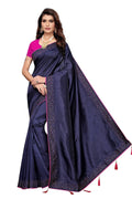Vamika Navy Zoya Silk Stone Work Saree | Grocsy