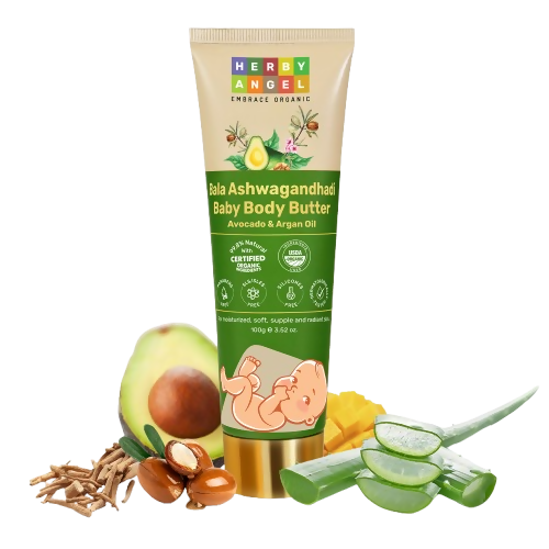 Herby Angel Bala Ashwaganghadi Baby Body Butter for Kids and Babies | Grocsy